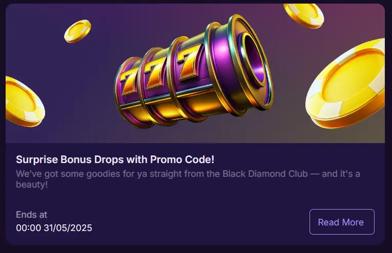 Bonus Drops with Spin Bet Casino Promo Code